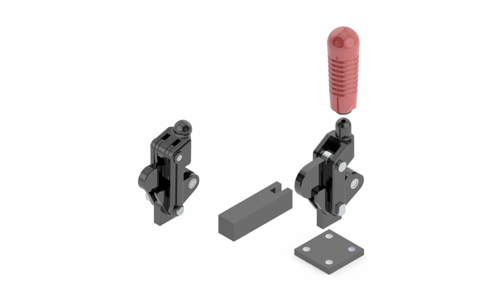 H.V. Series Toggle Clamps Swivel Base
