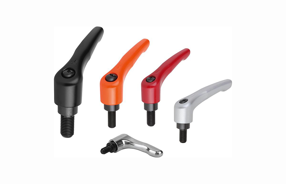 K0122 Clamping levers with external thread