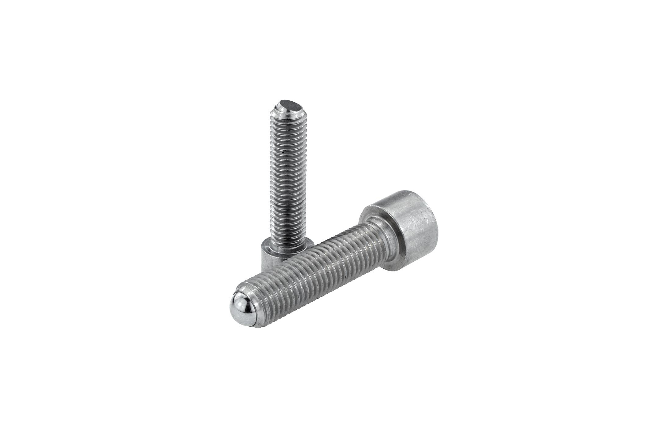 K0381 Ball-end thrust screws with head stainless steel
