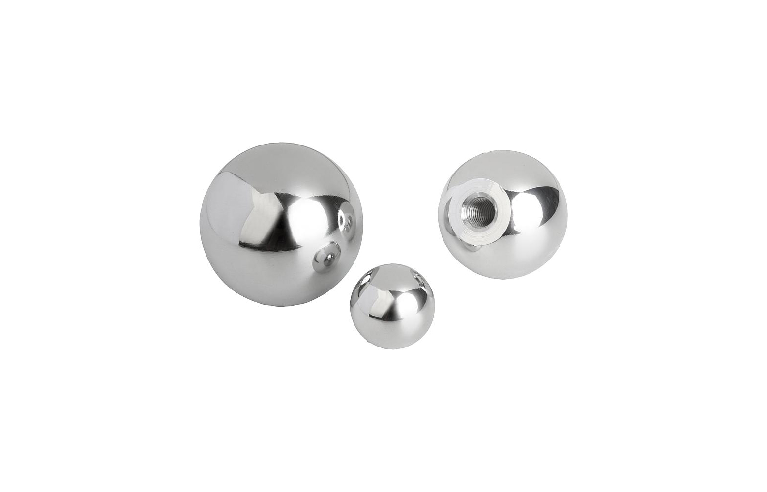 K0650 Ball knobs stainless steel or aluminium, DIN 319