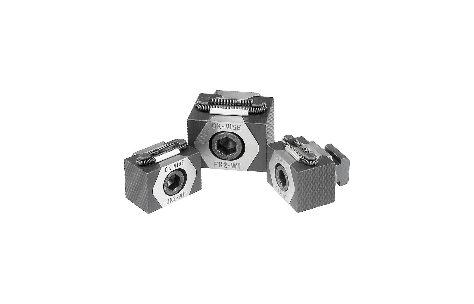 K0042 Wedge clamps double wedge jaw faces serrated