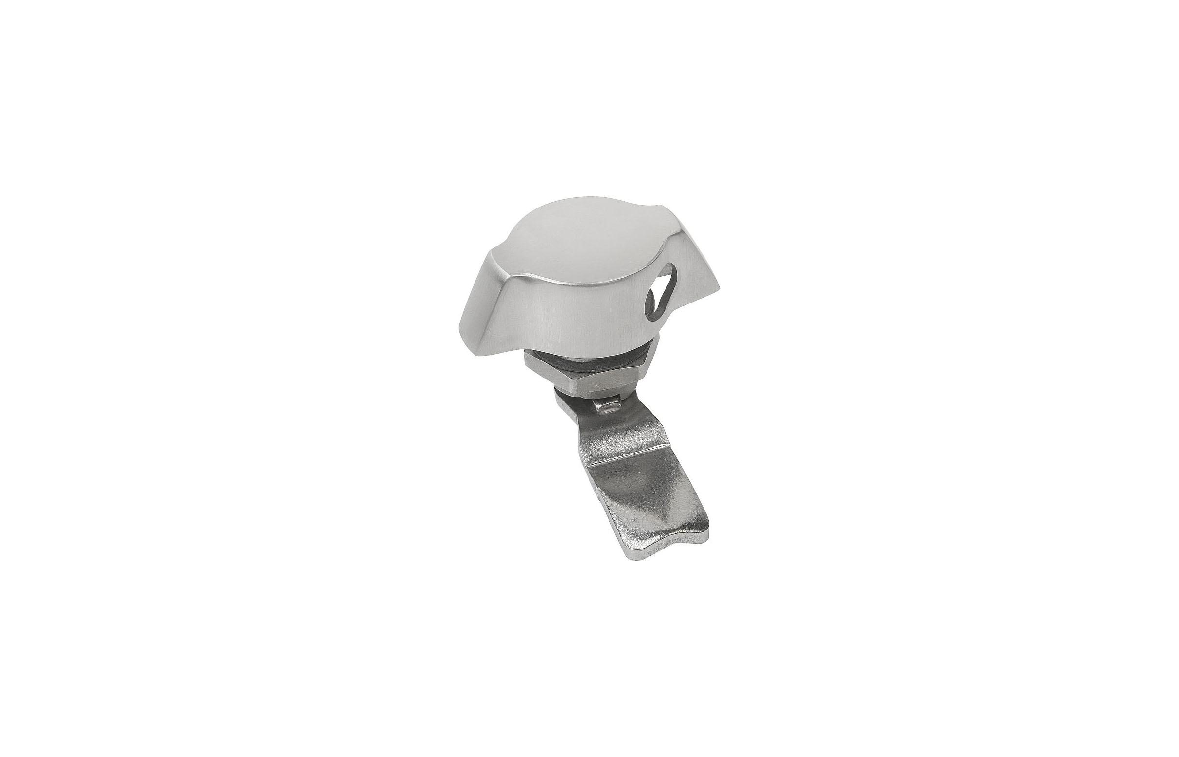 K1358 Quarter-turn lock, stainless steel with wing grip