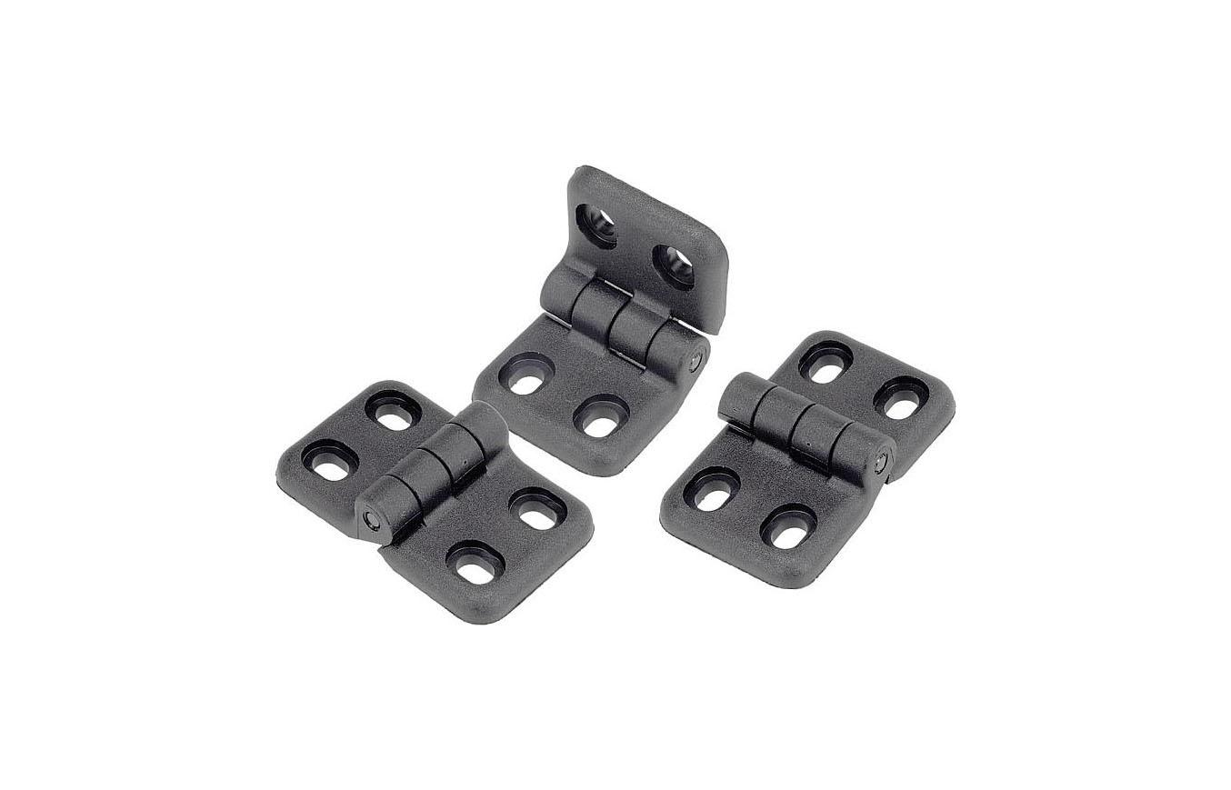 K0437_Hinges plastic, with elongated holes