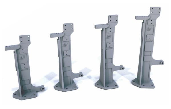 4 Risers for Female Mounting Manual Clamps